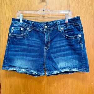 Miss Me Women's Mid-Rise Curvy Shorts - Size 34